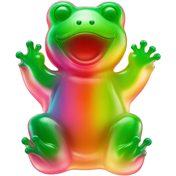 Gummy bear frog emoji