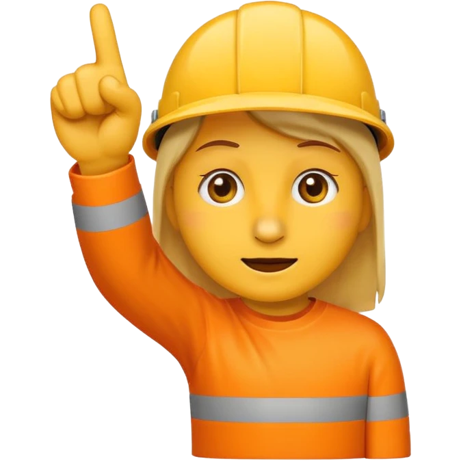 Generate me emoji sticker omg combination of these two 🚧👃🏻 emoji