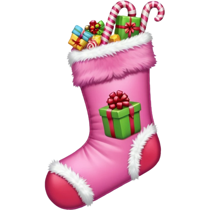 Pink Christmas emoji