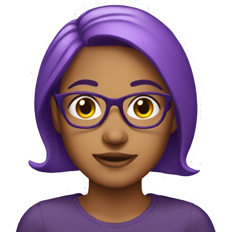 purple haired woman emoji