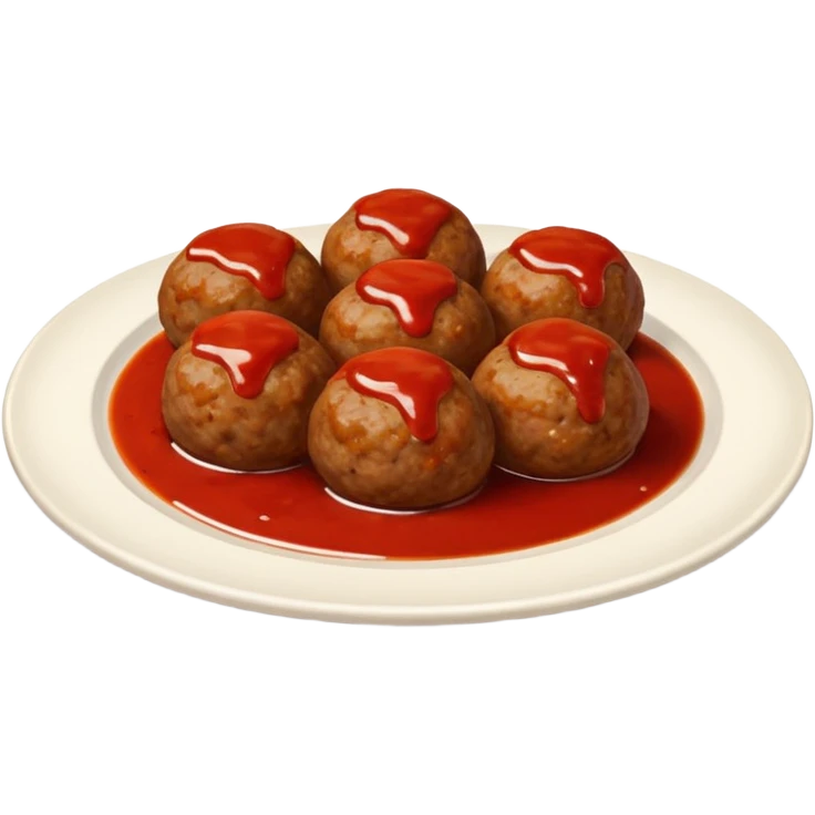 meatballs on plate emoji