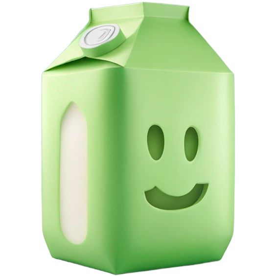 Melon milk carton emoji