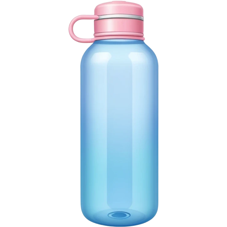 Colorful shiny pastel water bottle emoji