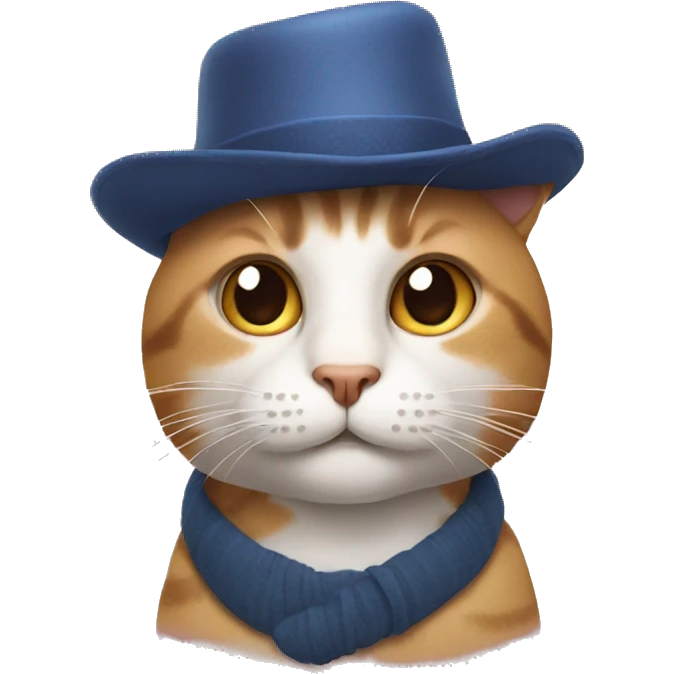 Cat with hat  emoji