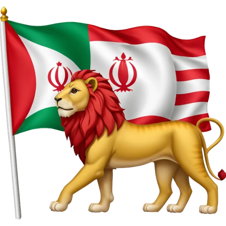 پرچم شیر و خورشید ایران رو بساز 🇮🇷🦁 emoji