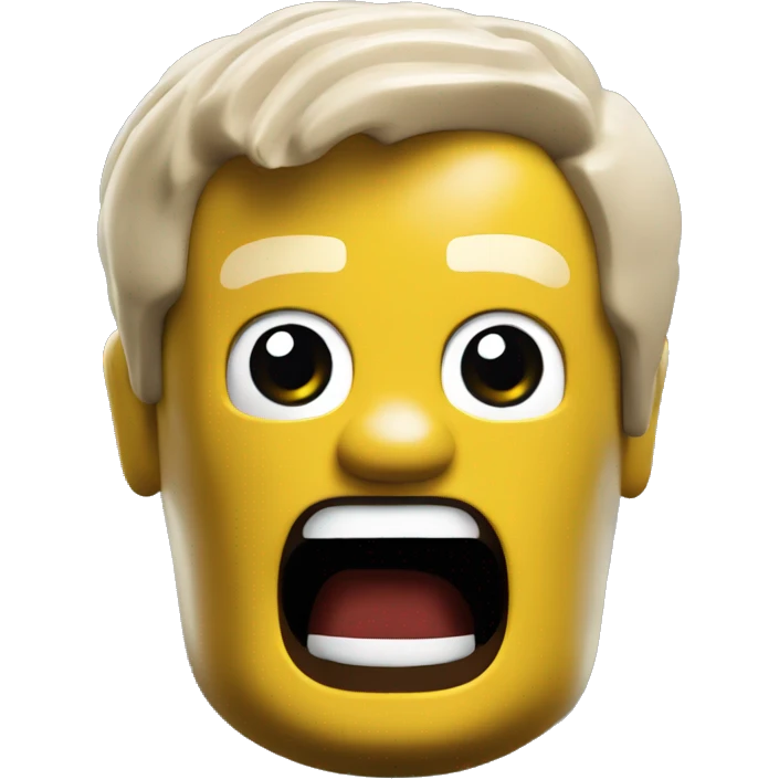 shocked and scared lego man emoji