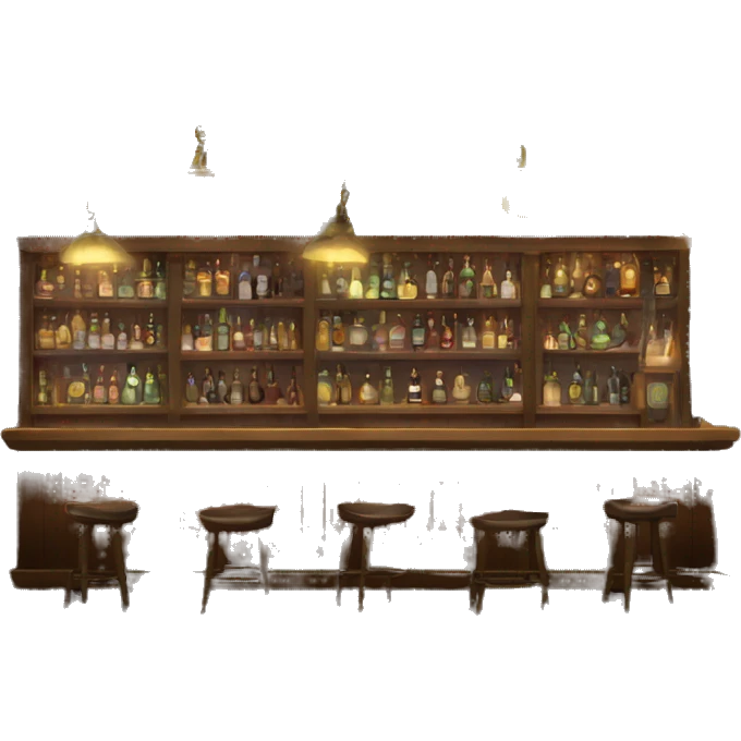 speakeasy bar with pretty lights  emoji