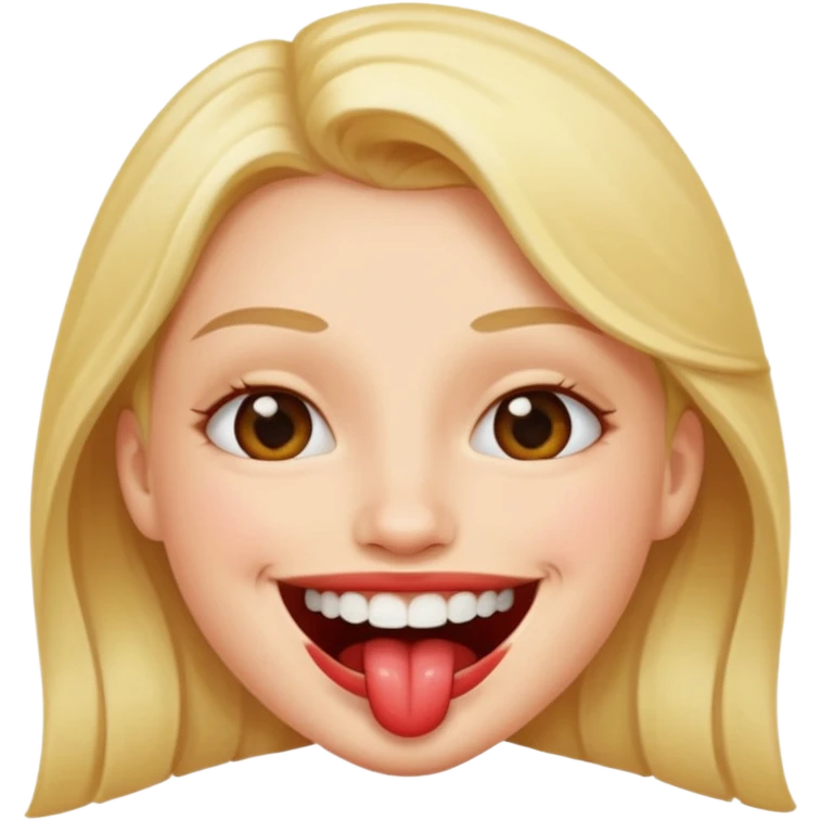 smiley qui se mord la levre  inferieur de maniere sexy emoji