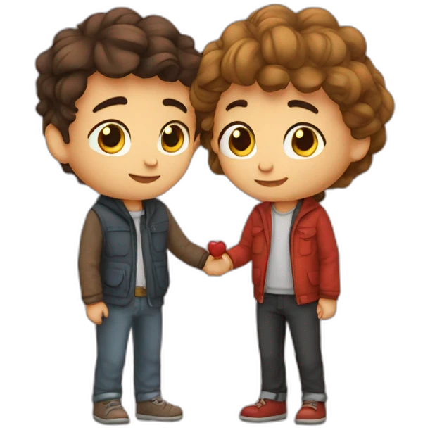 love between maffin and boy emoji