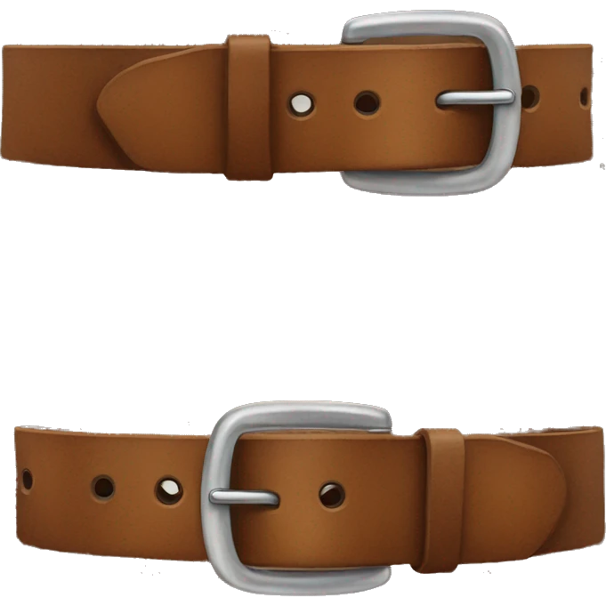 a brown leather belt emoji