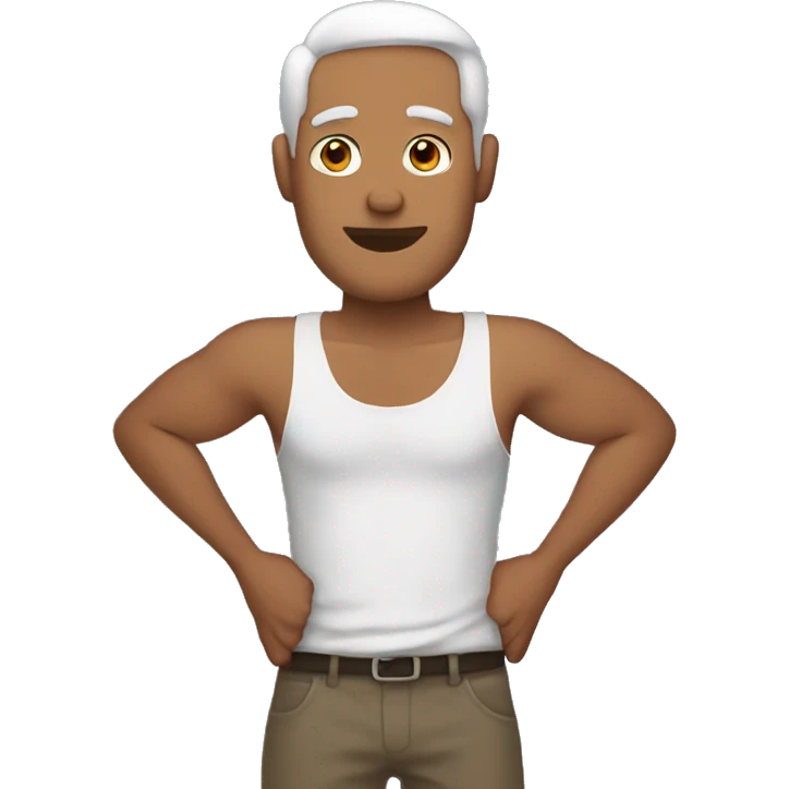 man with no arms emoji