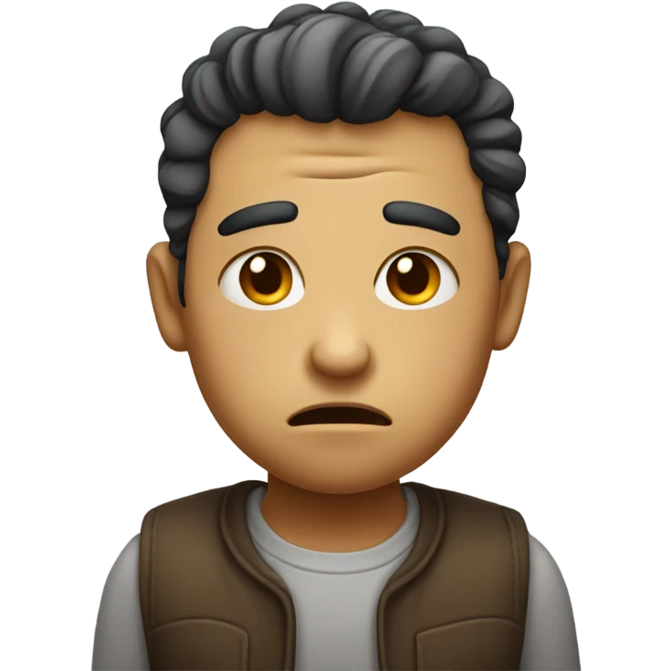 Dumb little angry face that’s cute still emoji