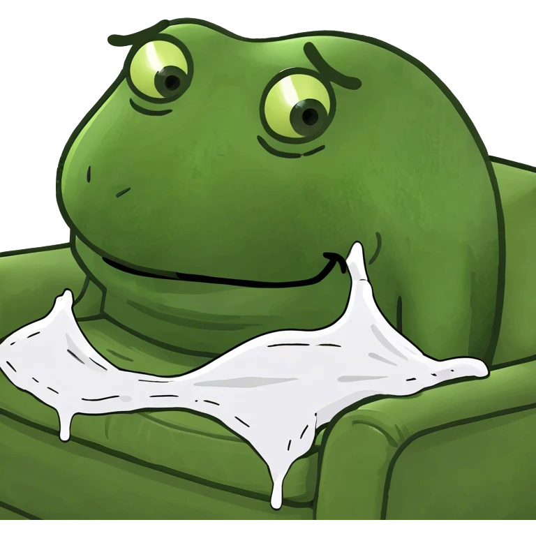 Person melting into a couch emoji
