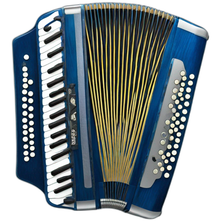 Erlandskian Blue Terminian bayan Accordion Instrument emoji