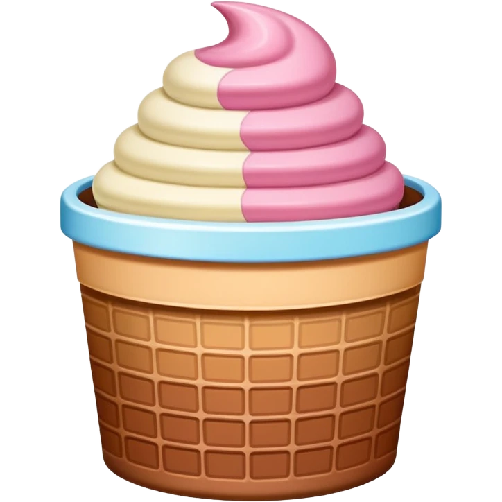 Neopolitan Ice-cream Tub emoji