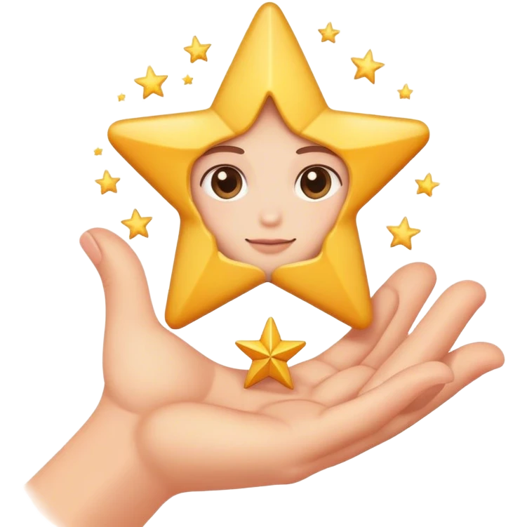 grabbing a dream star with your hand  emoji
