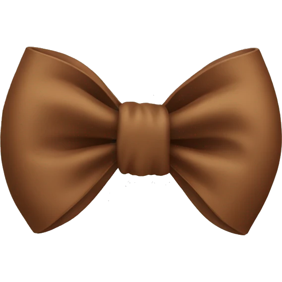 Brown bow emoji