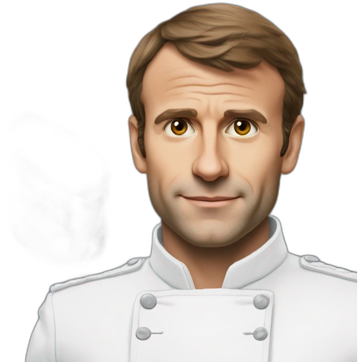 Macron sur une chèvre emoji