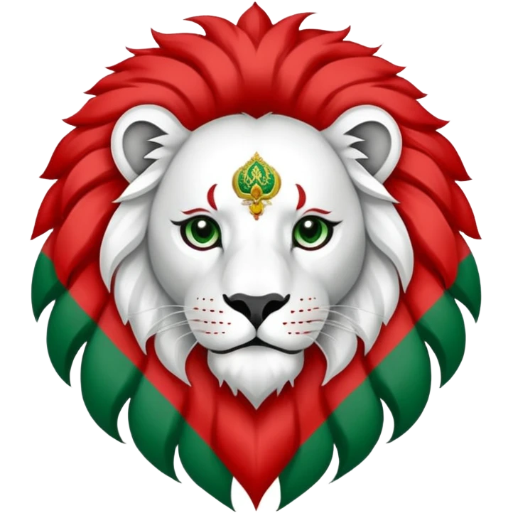 The persian flag with the lion that was there before the revolution emoji