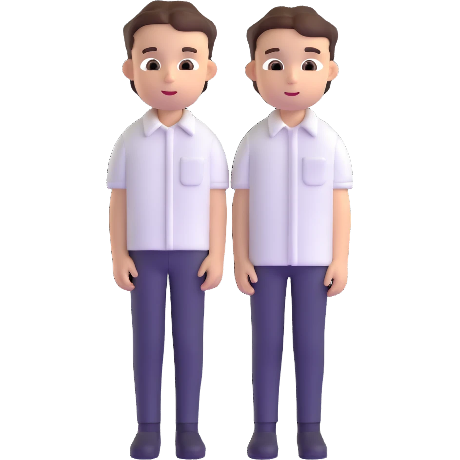 white shirt with three white buttons for a boy emoji