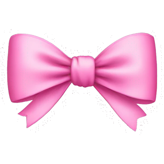 Pink bow emoji