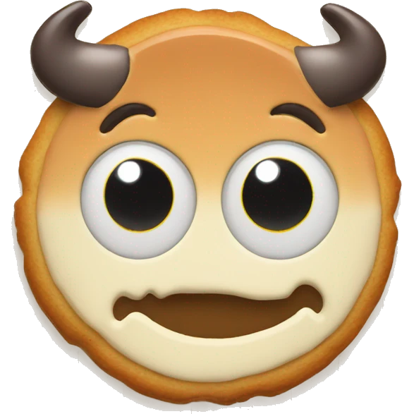 Ox eye cookie emoji