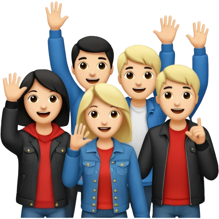 At a rock concert  emoji