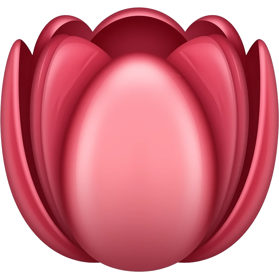 tulipanes rojos oscuros emoji