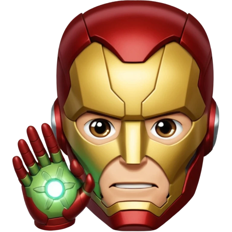Iron man pinching loki on face  emoji