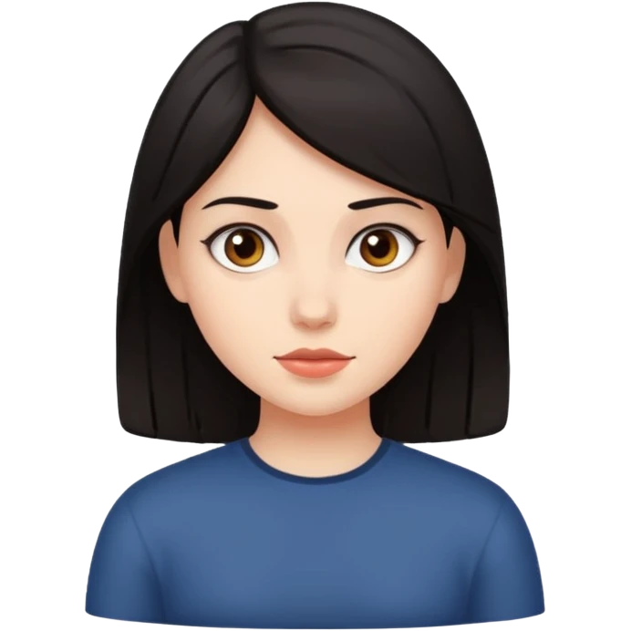 dark haired girl emoji