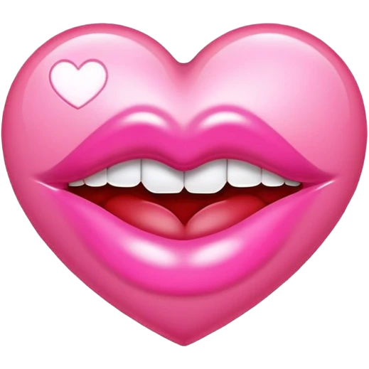 Pink kiss mark  emoji
