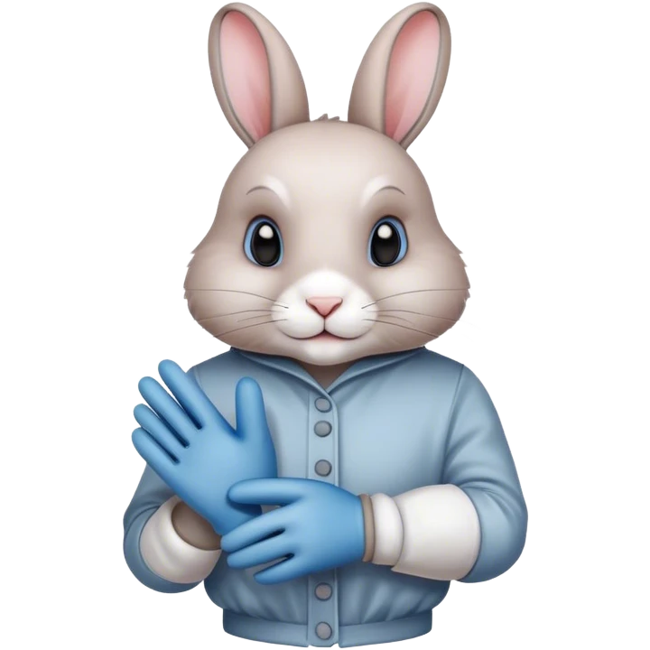 Hase mit einem Handschuh  emoji