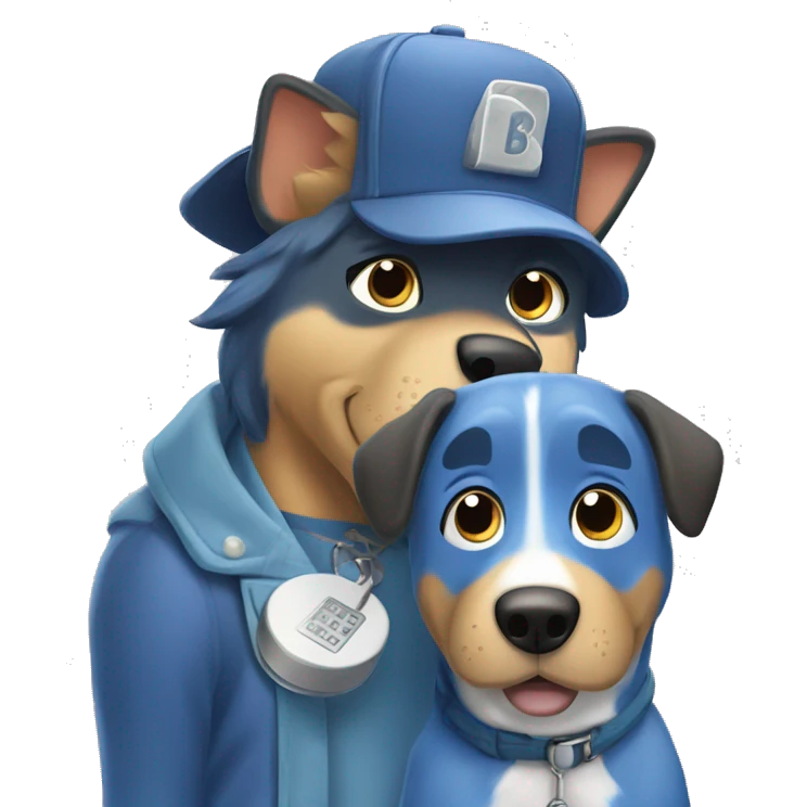 Bluey and bingo cartoon emoji
