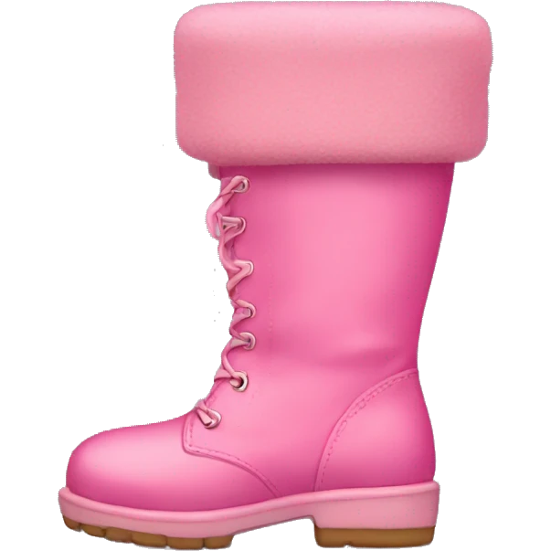 Cute pink boots emoji