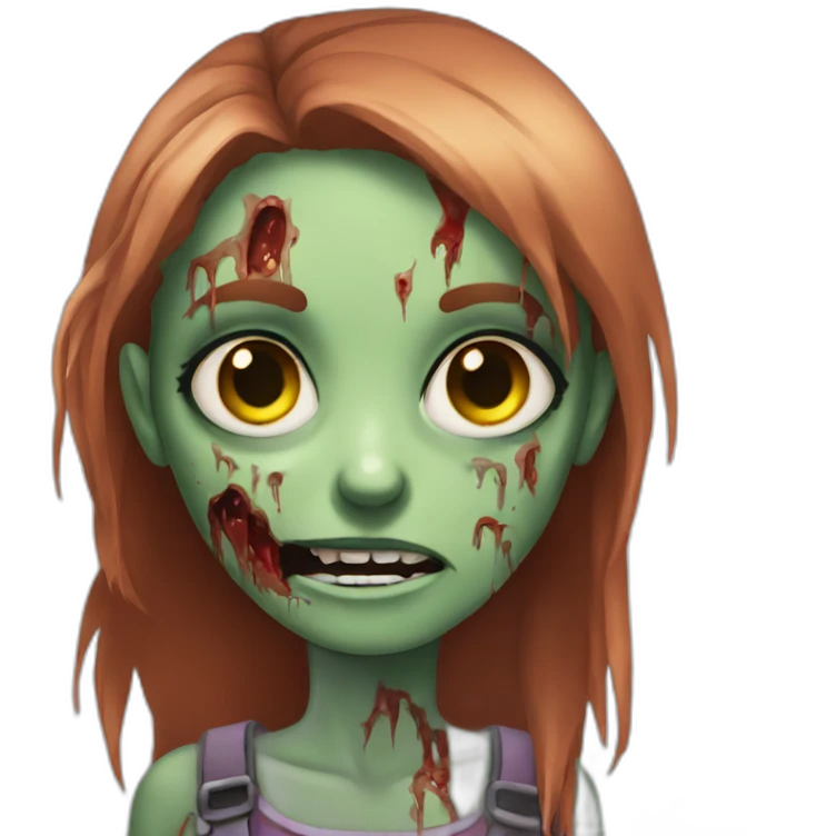 Zombie girl emoji