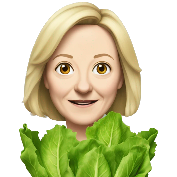 A lettuce outliving MP liz truss  emoji