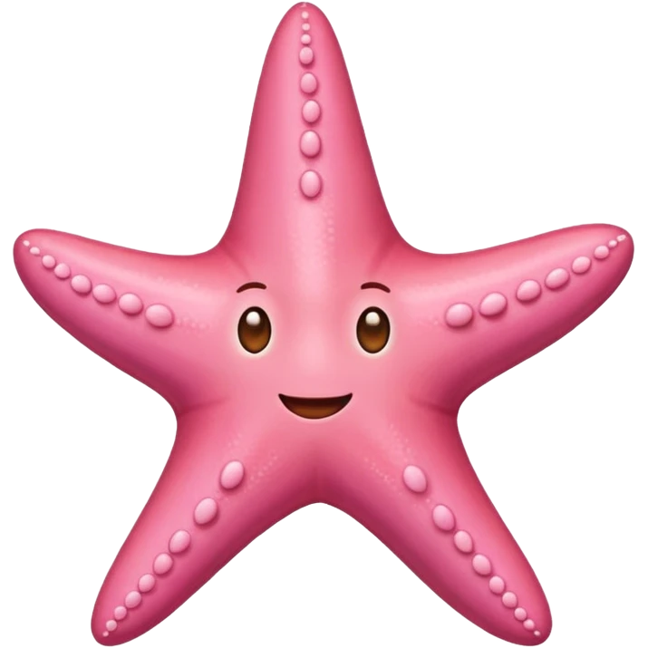 Un émoji étoile de mer rose emoji
