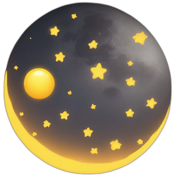 Moon love sun emoji