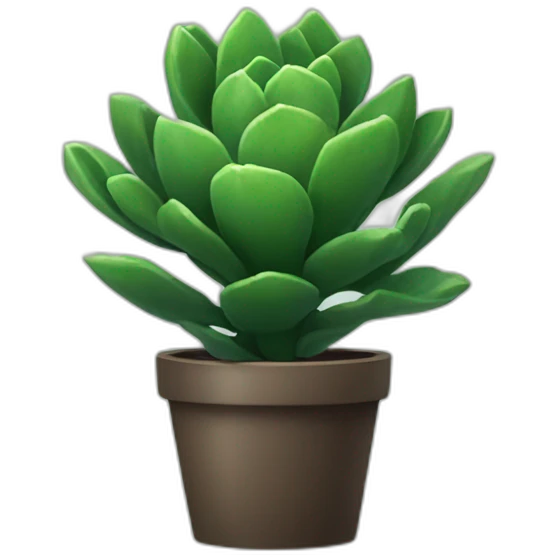 succulent-darkgreen-plant emoji