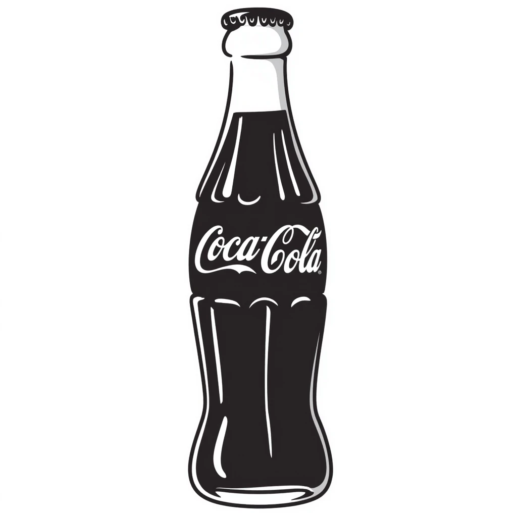 A bottle with Coca-Cola written on it emoji