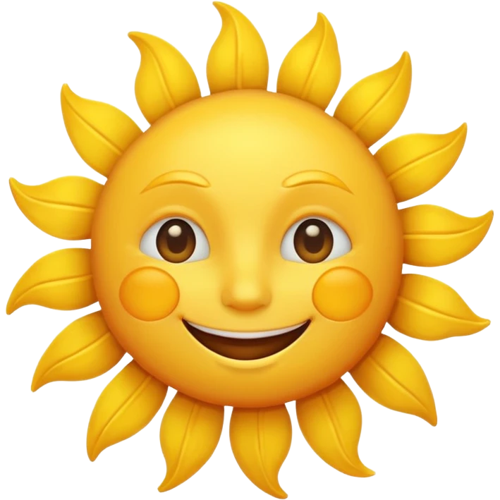 smiling sun emoji emoji