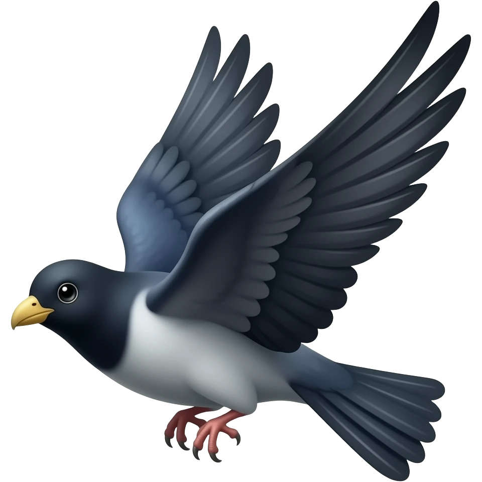 Dark aesthetic Flying birds emoji