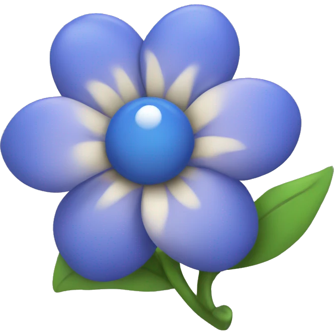 blue-flower emoji
