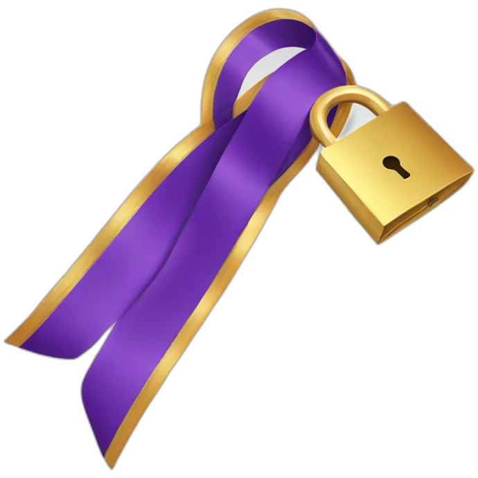 Lock Award Ribbon  emoji