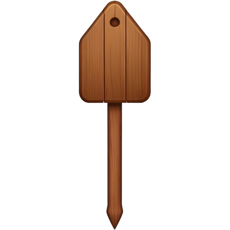 wooden stake emoji