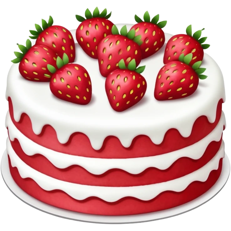 a strawberry cake emoji