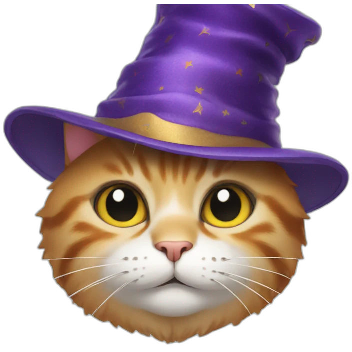 cat in a magic hat emoji
