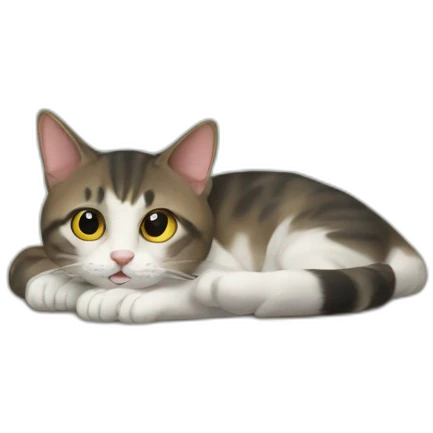 A cat under a table emoji