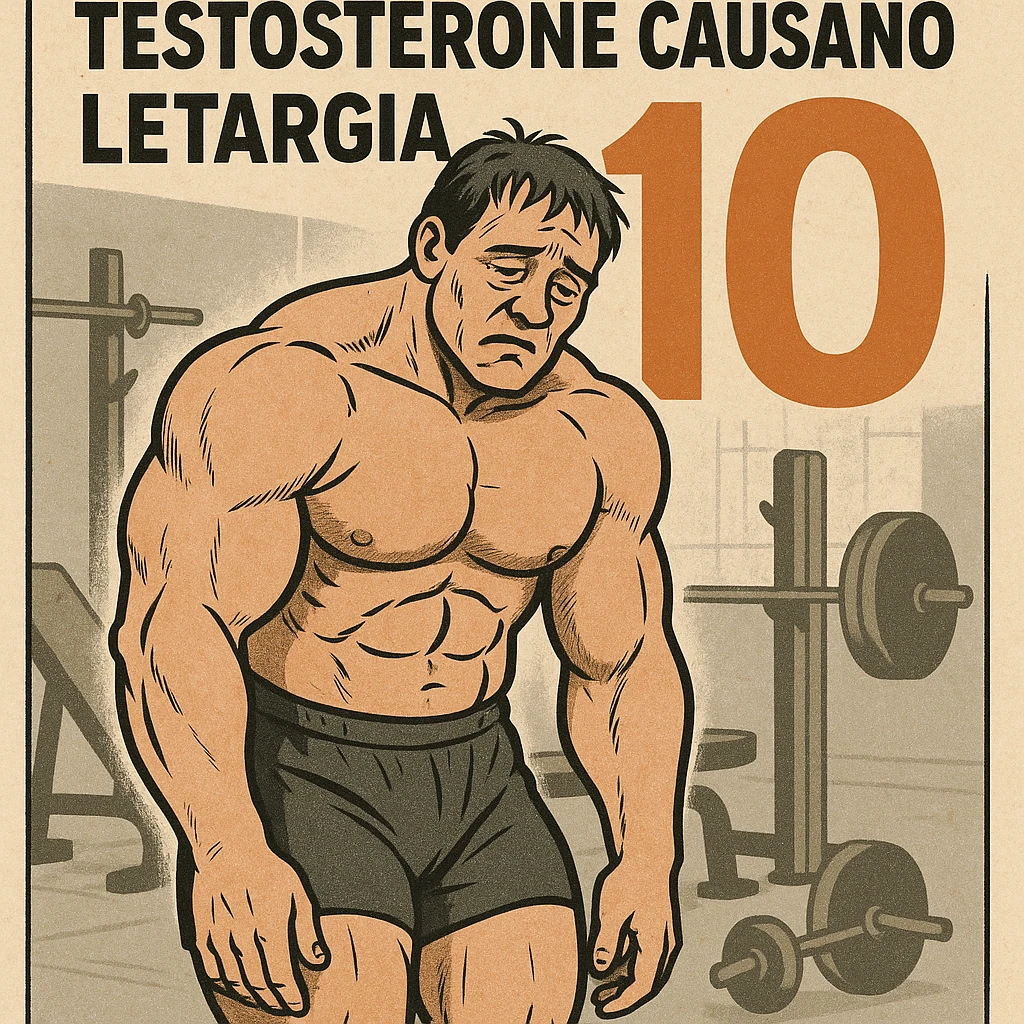  bodybuilder che fa cicli senza base di testosterone, con letargia fanne 10, in italiano se usi testo emoji