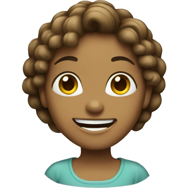 Woman saying hi emoji